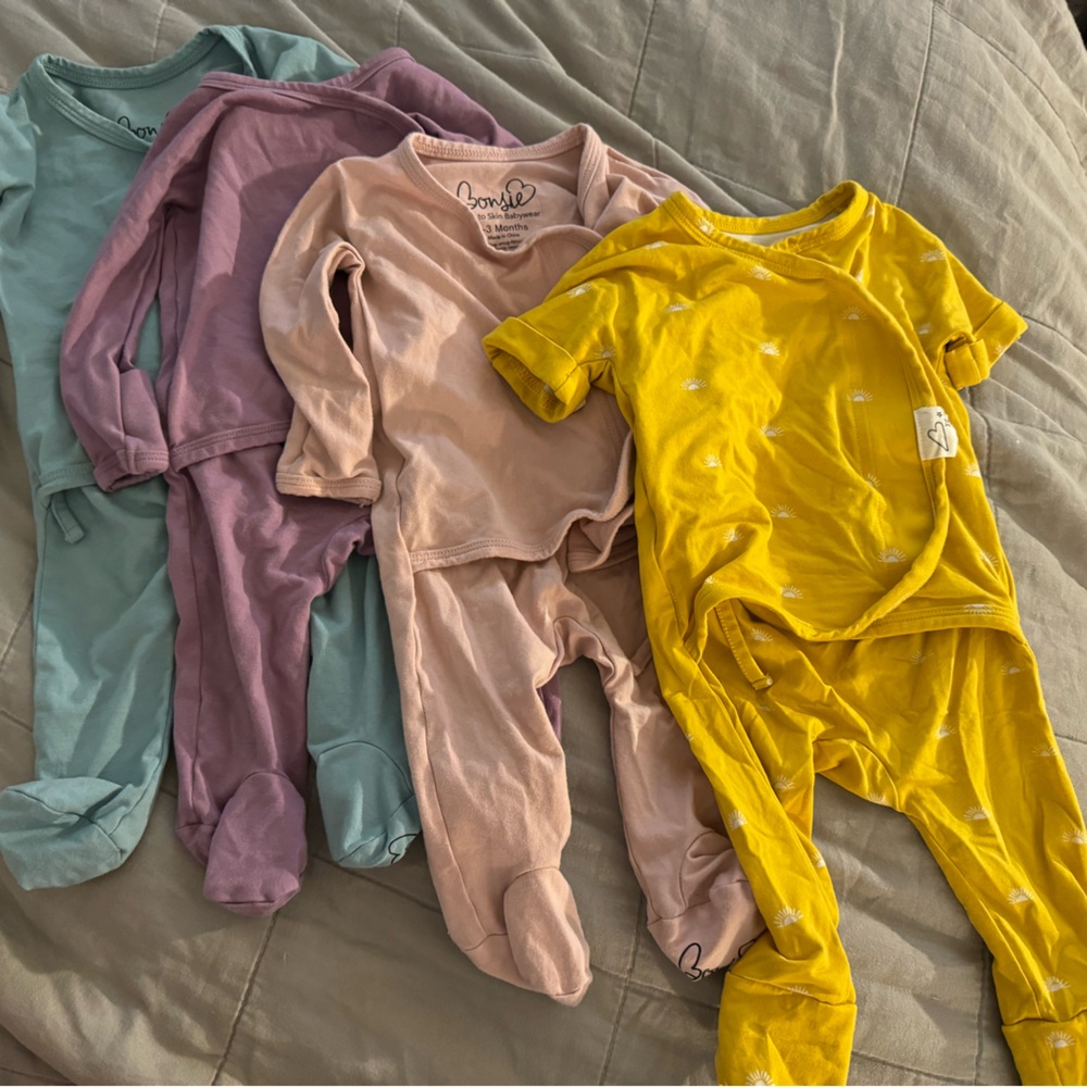 Bonsie footies size 0-3 months, worn once
